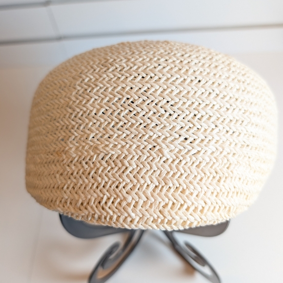 DORFMAN Pacific Seagrass Straw Natural Newsboy Hat NWOT Small Unisex - Picture 3 of 6